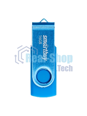 Флешка USB Smartbuy Twist blue (SB016Gb2TWB), 16Gb, USB 2.0, R/W 15/10, синий