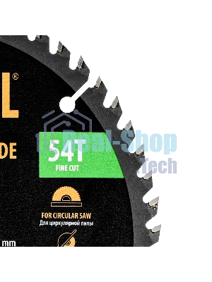 Пильный диск по дереву Denzel ф180 х 20 мм, 54 зубьев