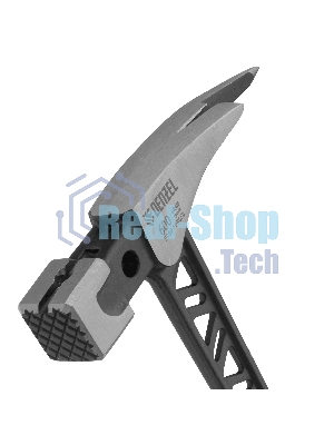 Молоток кровельщика Denzel 600 г, цельнокованый, боек с магнитом, двухкомп. обрезин. рук-ка