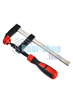 Струбцина F-образная усиленная Deli DL110515Z 150x50 мм, макс. усилие зажима 2000N, резьба 12мм