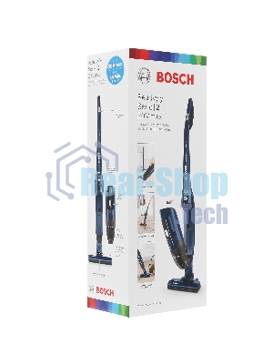 Пылесос вертикальный Bosch BCHF 2MX20 синий, питание от аккумулятора, 150 Вт, уборка сухая, пылесборник 0.4 л