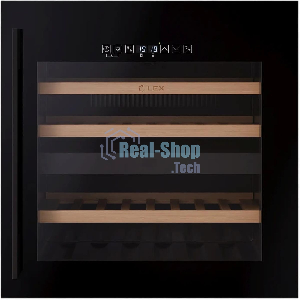 Винный шкаф LEX LWD6036BL dual zone S 1-нокамерн. черный стекло (CHAT500009)
