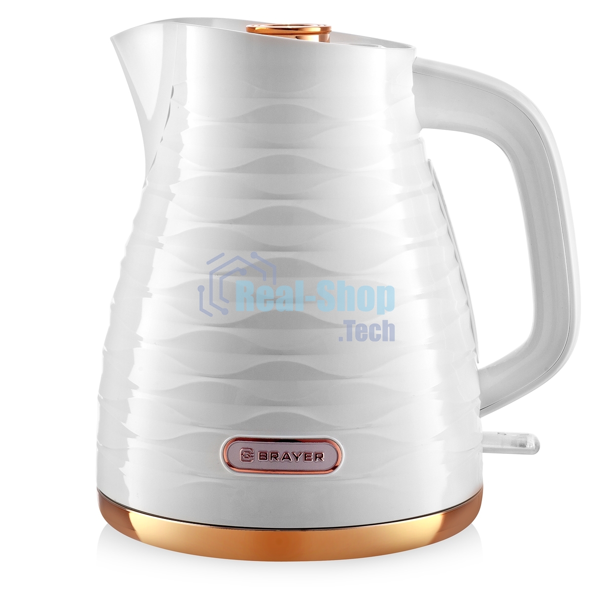 Чайник электрический BRAYER BR1057WH белый, 2200 Вт, 1,7 л