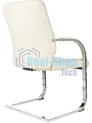 Кресло Бюрократ T-8010-LOW-V бежевый, экокожа