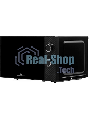 Микроволновая печь General Electronics GE-MS120B черный, 20 л, 700 Вт, переключатели - поворотный механизм