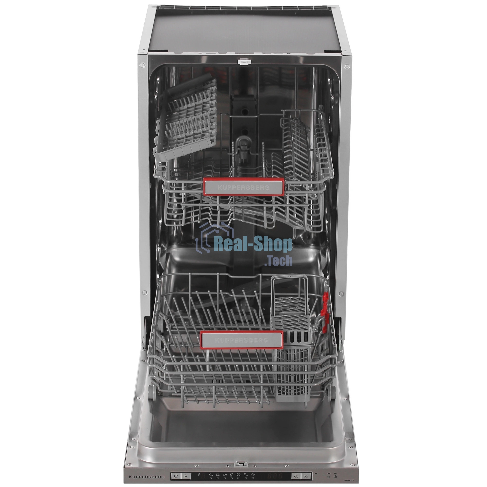 Встраиваемая посудомоечная машина Kuppersberg GSM 4572, серебристый, 44.8 см, 9 компл., 49 дБ, класс A++