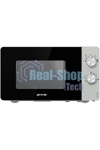 Микроволновая печь Gorenje MO20E1S серебристый, 20 л, 800 Вт, переключатели - поворотный механизм