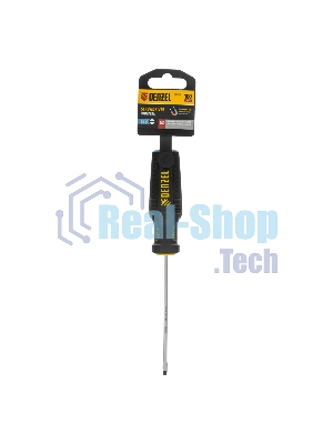 Отвертка Denzel SL3х100 мм, S2, 3к рукоятка