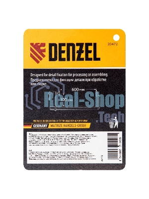 Струбцина Denzel F-образная, 100x600 мм, кованая