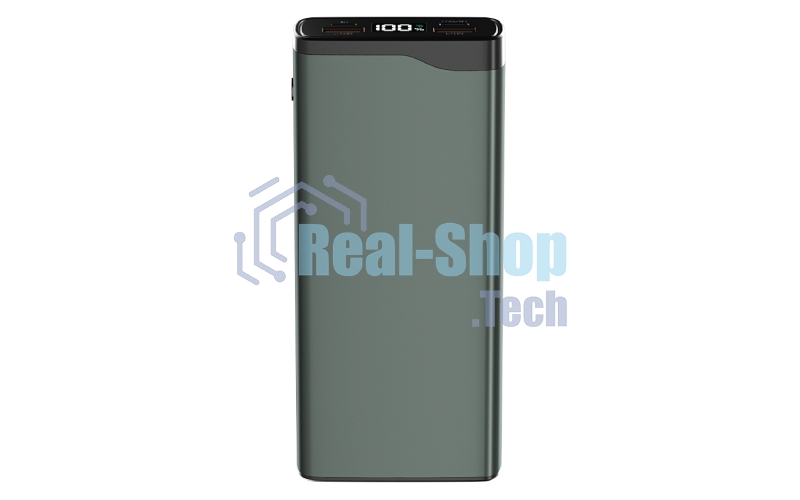 Портативный аккумулятор OLMIO QL-20, 20000mAh, 22.5W, QuickCharge3.0/PowerDelivery, LCD, серый