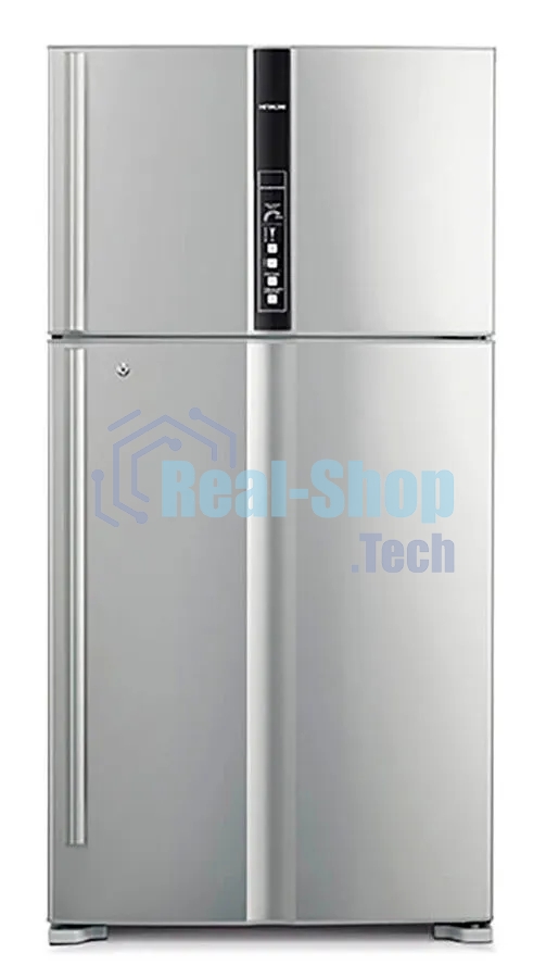 Холодильник Hitachi R-V910PUC1 BSL серебристый бриллиант двухкамерный инвертер 514/186л морозилка сверху, No Frost