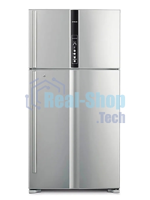 Холодильник Hitachi R-V910PUC1 BSL серебристый бриллиант двухкамерный инвертер 514/186л морозилка сверху, No Frost