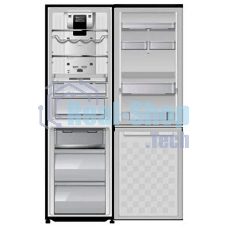 Холодильник Hitachi R-BG410PUC6 GbK черный двухкамерный 215/105л морозилка снизу