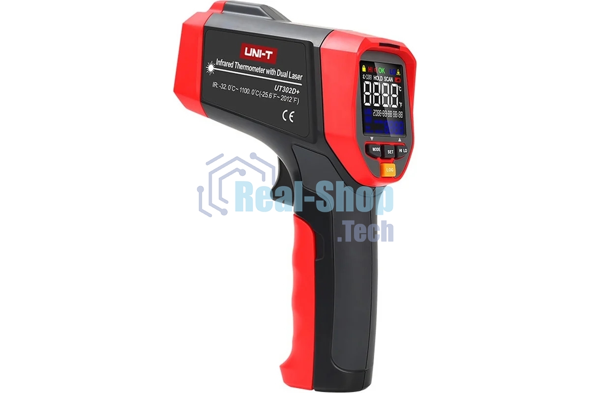 Инфракрасный термометр UT302D+, -32С~ 1100С