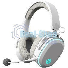 Беспроводные/проводные наушники GMNG GG-HS405W белый, полноразмерные, Bluetooth + радиоканал + проводной, до 40 ч