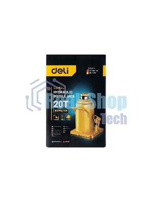 Домкрат бутылочный гидравлический Deli DQ71020 макс.грузоподъемность 20 т