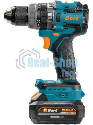 Дрель-шуруповерт Bort BAB-21Ix2Li-XDK, 18 В, 4 Ач, 150 Нм, бесщеточный, ударная