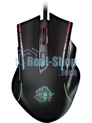 Мышь проводная Qumo Medusa M81 черный, 3200 dpi, USB, кнопки - 7