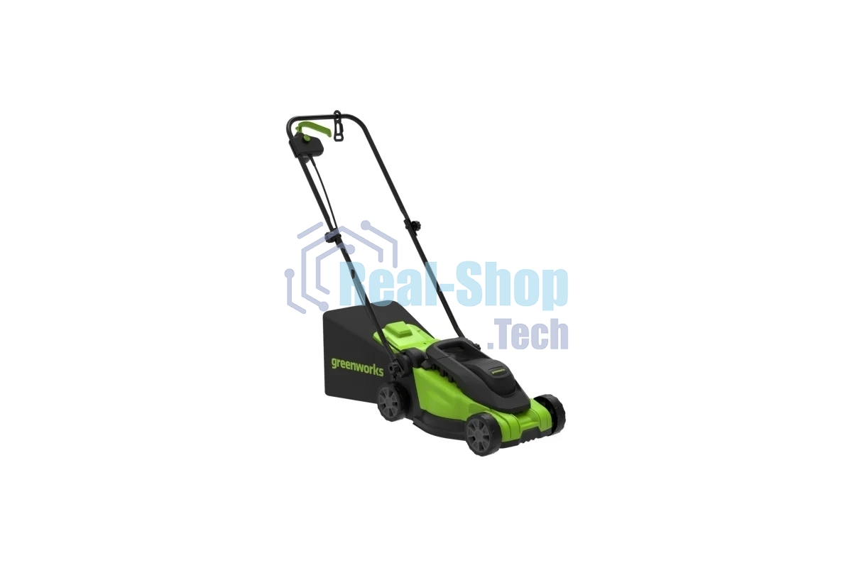 Газонокосилка электрическая GreenWorks GD1200LM32, 220v, 32 см, 1.2 кВт (2517807)