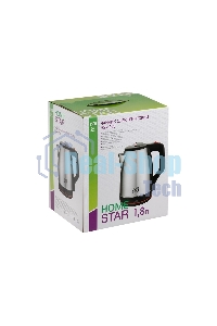 Чайник электрический Homestar HS-1003 1.8л нержавейка, черный