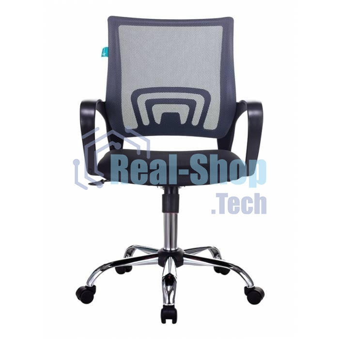 Кресло компьютерное Бюрократ CH-695N/SL/DG/TW-11 темно-серый TW-04 сиденье черный TW-11, крестовина хром