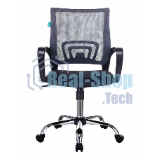 Кресло компьютерное Бюрократ CH-695N/SL/DG/TW-11 темно-серый TW-04 сиденье черный TW-11, крестовина хром