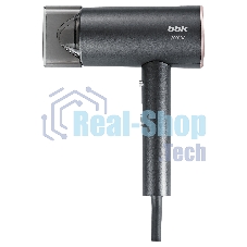 Фен BBK BHD3002 графит, 2000 Вт, ионизация, компактный