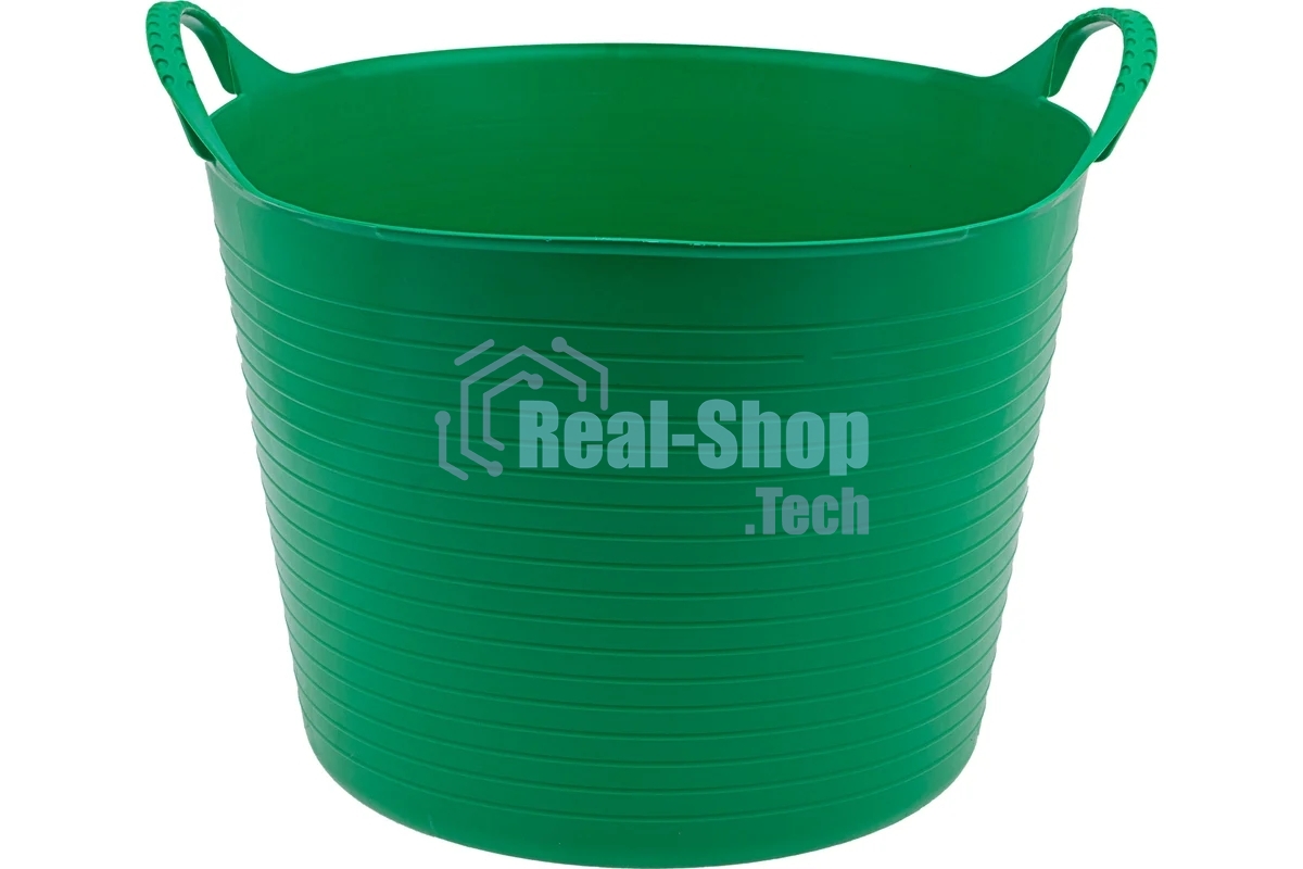 Ведро Сибртех гибкое сверхпрочное, 40 л, зеленый