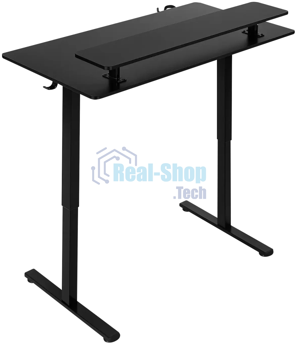 Стол игровой Defender Alliance черн, 110x60, высота 72-117, полк 1