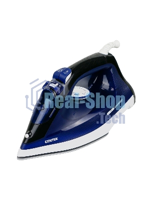 Утюг Centek CT-2308 синий, 2800 Вт, 60 г/мин, 190 г/мин, 300 мл