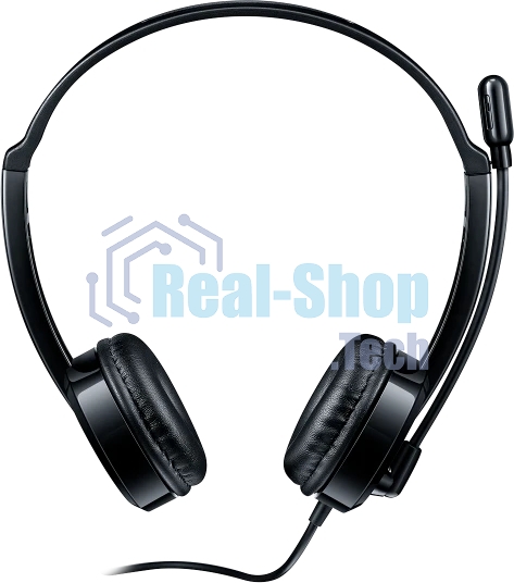 Гарнитура Rapoo H120 чёрный, проводная, USB
