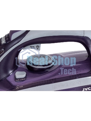 Утюг JVC JRI04 фиолетовый, 2400 Вт, 40 г/мин, 140 г/мин, 450 мл