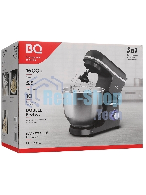 Миксер BQ MX840 серый, стационарный, 1600 Вт, 5.5 л, 10 скоростей