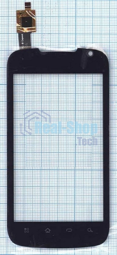 Сенсорное стекло (тачскрин) для Philips Xenium W6350, черное