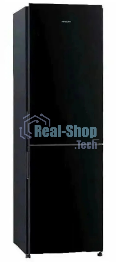 Холодильник Hitachi R-BG410PUC6 GBK черный двухкамерный 215/105л морозилка снизу