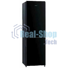 Холодильник Hitachi R-BG410PUC6 GBK черный двухкамерный 215/105л морозилка снизу