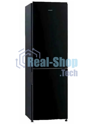 Холодильник Hitachi R-BG410PUC6 GBK черный двухкамерный 215/105л морозилка снизу