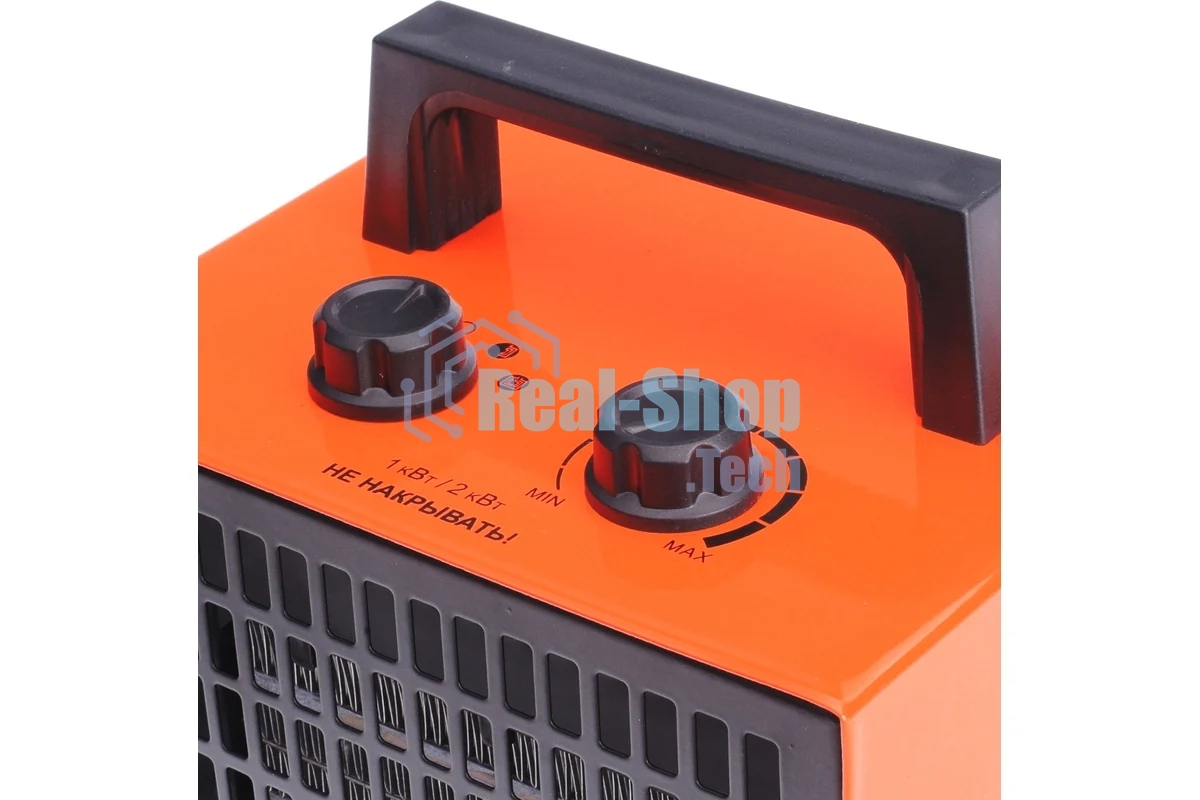 Тепловентилятор электрический Patriot PT Q 3S, оранжевый/черный, 2000 Вт, 25 м2, термостат