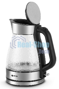 Чайник электрический Vitek VT-8808 1.7л. 2200Вт разноцветный корпус: стекло/металл