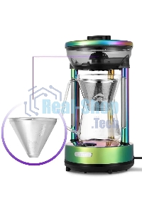 Кофеварка капельная Kitfort КТ-7488 зеленый, исп. кофе - молотый, 0.6 л, 600 Вт