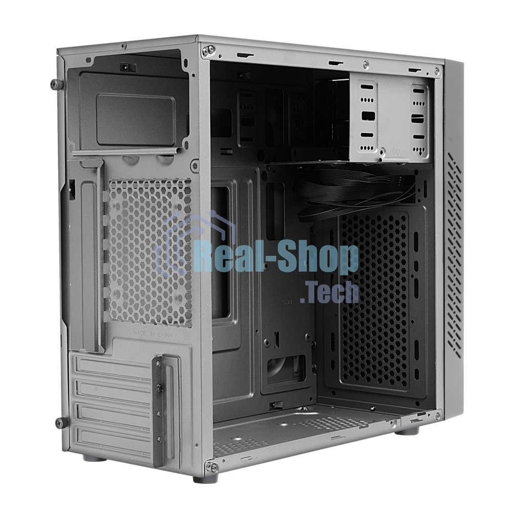 Компьютерный корпус Ginzzu D350 2хUSB 2.0,AU RGb w/o PSU