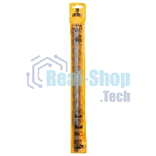 Бур по бетону Denzel двойная спираль, Cobalt W-tip, 20x310 мм, SDS PLUS