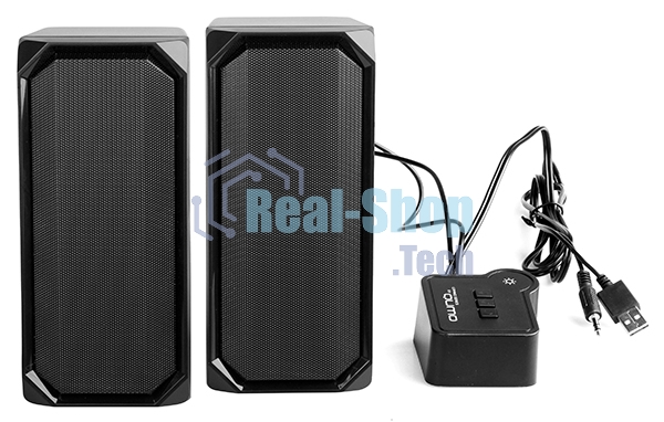 Акустическая система RGb 2.0 + Bluetooth, Qumo Charisma (ВТ 0054), 15ВТ, объемное звучание, отключаемая многорежимная RGb подсветка, USB+Jack 3,5мм