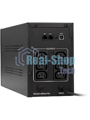 Источник бесперебойного питания ExeGate SpecialPro Smart LLB-1000.LCD.AVR.C13.RJ.USB / 1000 ВА / 650 Вт / 6 x IEC 320 C13