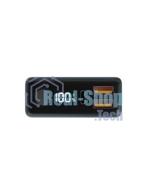 Портативный аккумулятор OLMIO QX-10, 10000mAh, 22.5W, QuickCharge3.0/PowerDelivery, LCD, темно-зеленый