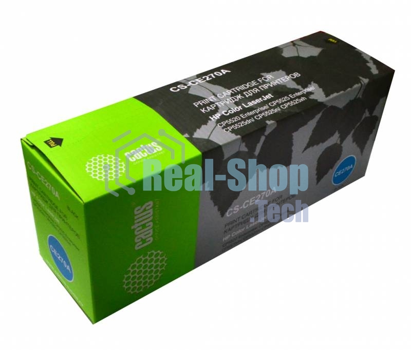 Картридж лазерный Cactus CS-CE270A черный (13000 стр.) для HP Color LaserJet Enterprise CP5525