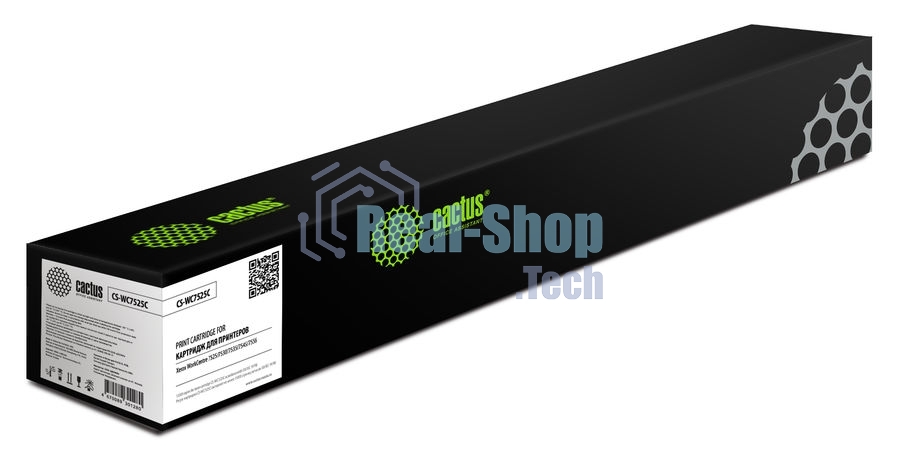 Картридж лазерный Cactus CS-WC7525C 006R01520 голубой (15000 стр.) для Xerox WorkCentre 7525/7530/7535/7545/7556