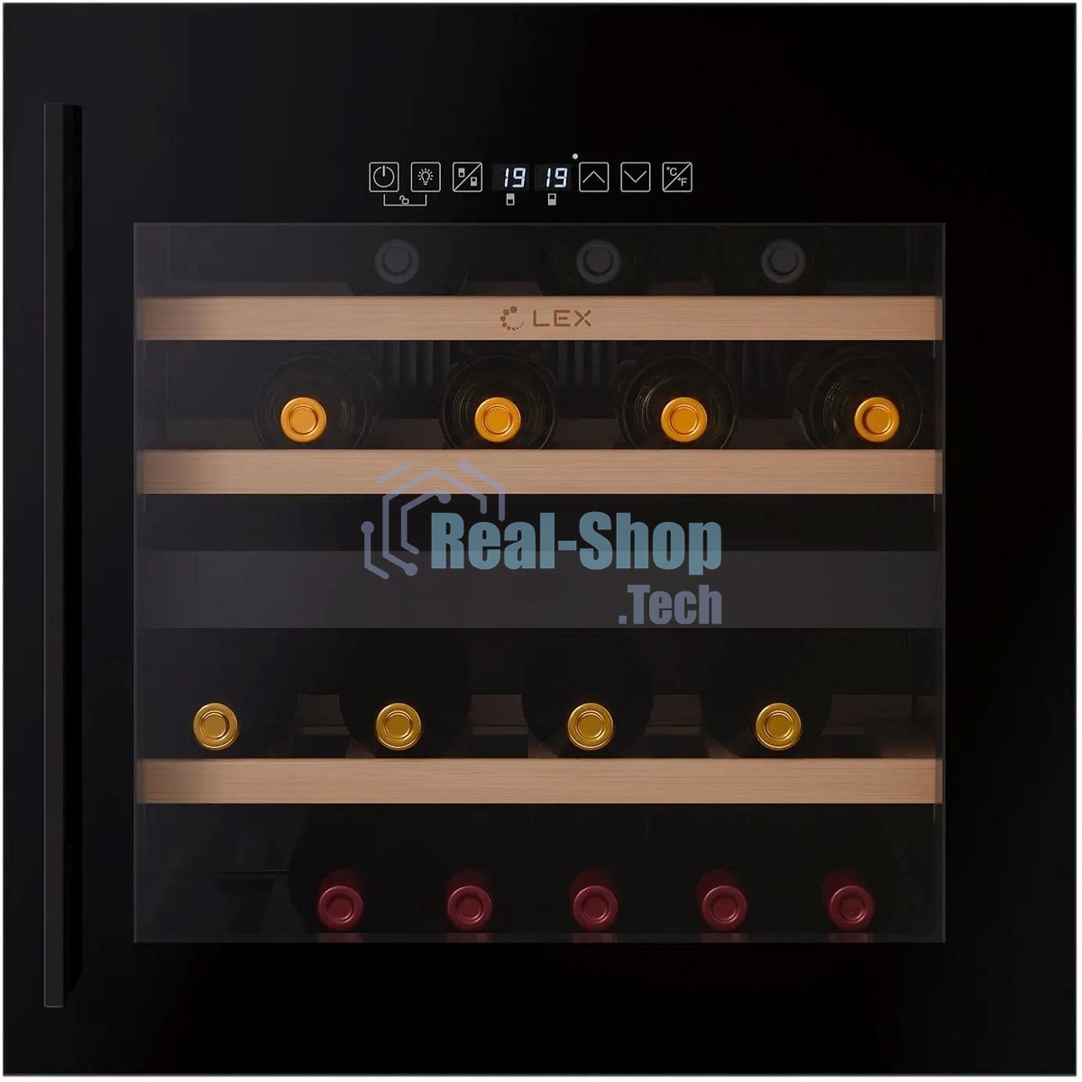 Винный шкаф LEX LWD6036BL dual zone S 1-нокамерн. черный стекло (CHAT500009)