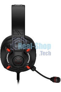 Гарнитура проводная с микрофоном мониторные оголовье Acer Nitro OHW306 черный ZL.HDSEE.00E