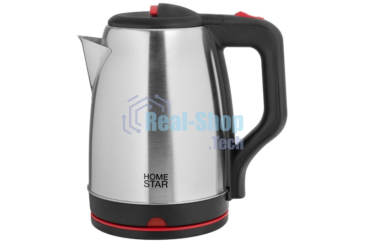Чайник электрический Homestar HS-1003 1.8л нержавейка, черный